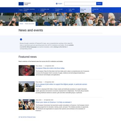 Web Commodore certified snapshot of https://europa.eu/newsroom/home_en taken at 2023-09-23 00:42:34