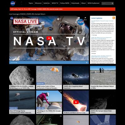 Web Commodore certified snapshot of https://www.nasa.gov/ taken at 2023-09-24 08:19:33