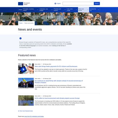 Web Commodore certified snapshot of https://europa.eu/newsroom/home_en taken at 2024-03-02 09:55:03
