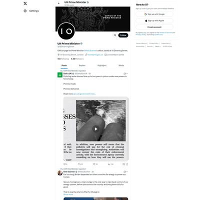Web Commodore certified snapshot of https://twitter.com/10DowningStreet taken at 2025-04-25 13:51:02
