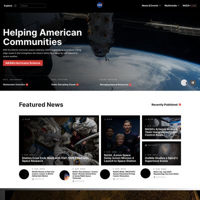 Web Commodore certified snapshot of https://www.nasa.gov/ taken at 2025-06-15 01:46:03