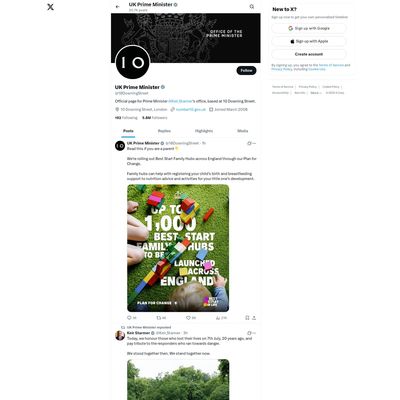 Web Commodore certified snapshot of https://twitter.com/10DowningStreet taken at 2025-07-07 13:54:02