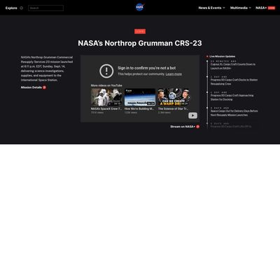 Web Commodore certified snapshot of https://www.nasa.gov/ taken at 2025-09-14 22:16:04
