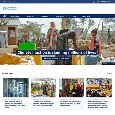 Web Commodore certified snapshot of https://www.who.int/ taken at 2025-10-30 07:17:32