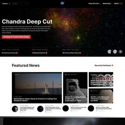 Web Commodore certified snapshot of https://www.nasa.gov/ taken at 2026-01-28 19:45:03