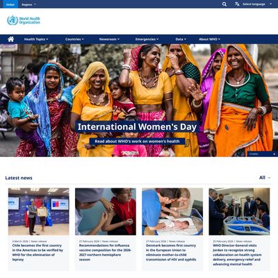 Web Commodore certified snapshot of https://www.who.int/ taken at 2026-03-09 14:21:33