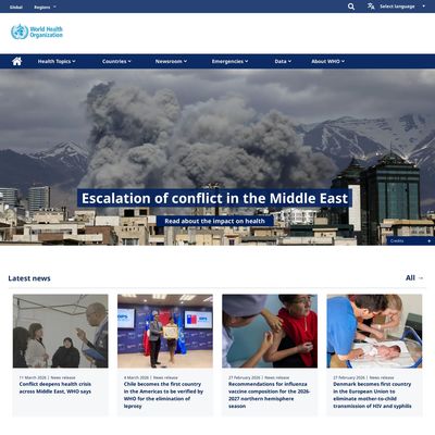 Web Commodore certified snapshot of https://www.who.int/ taken at 2026-03-14 01:56:34