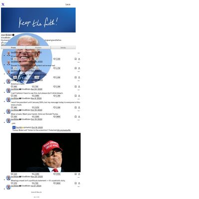 Web Commodore certified snapshot of https://twitter.com/JoeBiden taken at 2026-06-18 13:24:32