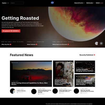 Web Commodore certified snapshot of https://www.nasa.gov/ taken at 2026-06-19 06:44:04